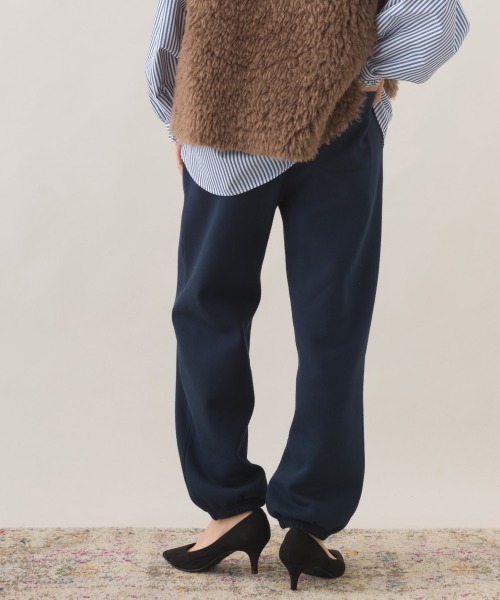 OMNES（オムネス）の「OMNES×FRUIT OF THE LOOM 裏起毛スウェットパンツ（スウェットパンツ・レディース・ネイビー/グレー・LARGE/MEDIUM）」の10枚目の写真