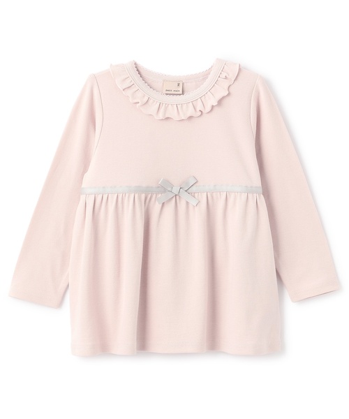 petit main（プティマイン）の「【フワもちっと】カットチュニック（チュニック・キッズ・ピンク/パープル系その他/クリーム/アイボリー/ライトピンク・130cm/80ｃｍ/90cm/110cm/100cm/120cm）」の5枚目の写真