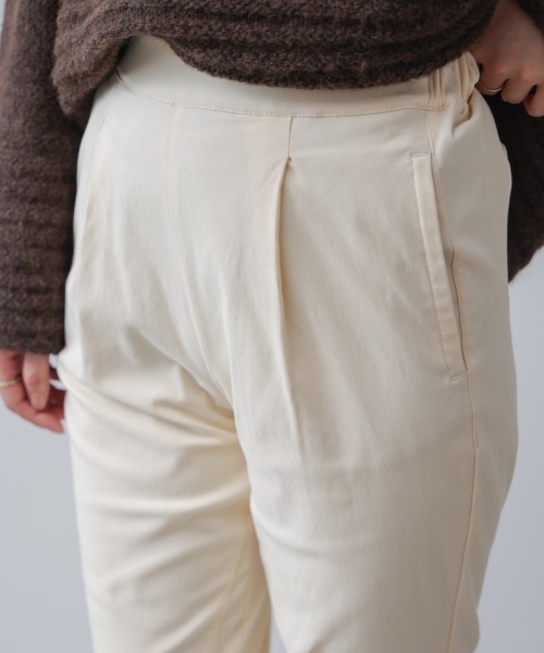 Bou Jeloud（ブージュルード）の「【36-42サイズ展開あり】裏起毛 HAKIYASE＋（その他パンツ・レディース・マスタード/インディゴブルー/ブラック/オフホワイト/チャコールグレー・38/36/40/42）」の13枚目の写真