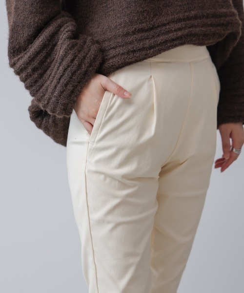 Bou Jeloud（ブージュルード）の「【36-42サイズ展開あり】裏起毛 HAKIYASE＋（その他パンツ・レディース・マスタード/インディゴブルー/ブラック/オフホワイト/チャコールグレー・38/36/40/42）」の14枚目の写真