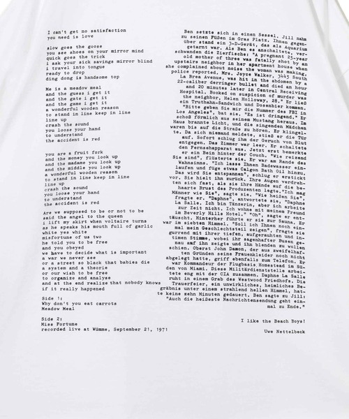 UNDERCOVER(アンダーカバー)の「【UNDERCOVER/アンダーカバー】TEE Print Faust(Tシャツ/カットソー・メンズ・ブラック/ホワイト・4/3)」の9枚目の写真