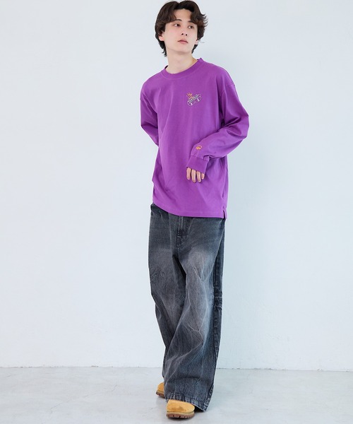 AIRWALK/エアウォーク】グラフィックロンTシャツ 長袖 プリント 刺繍