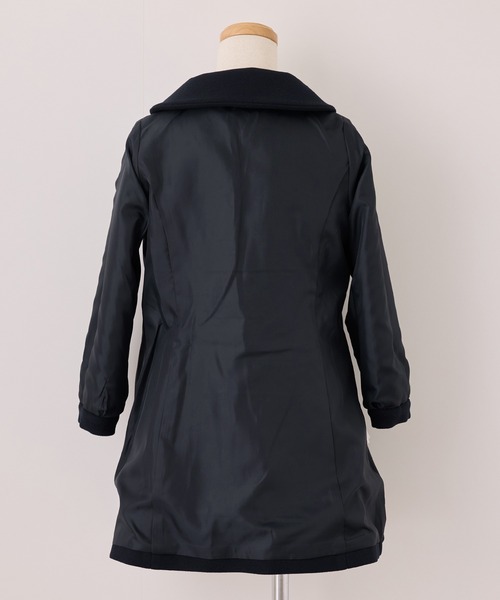 KIDS/キッズ】ビジューボタン衿つきAラインコート/リンクコーデ