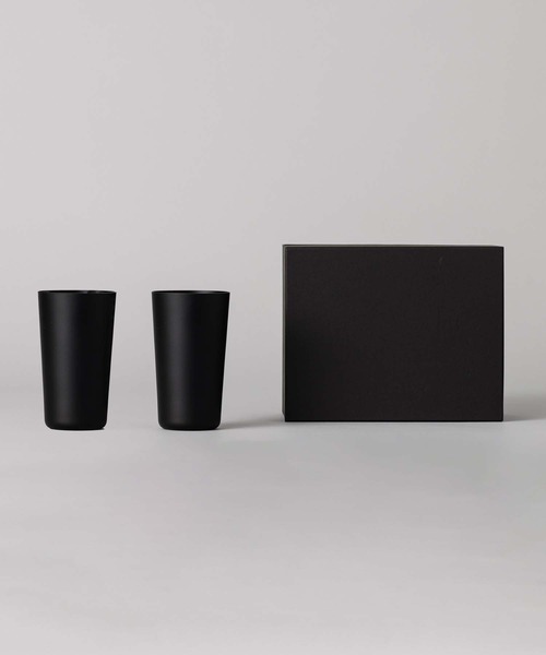 kuros'オリジナル】江戸の薄硝子 ストレートグラスタンブラー ブラック