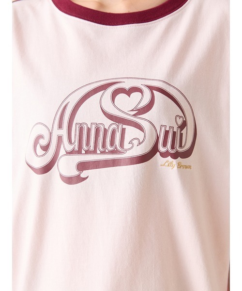 ANNA SUI（アナスイ）の「【LILY BROWN ×ANNA SUI】サイドラインロンT（Tシャツ/カットソー・レディース・ピンク/ブラック/オフホワイト・FREE）」の7枚目の写真
