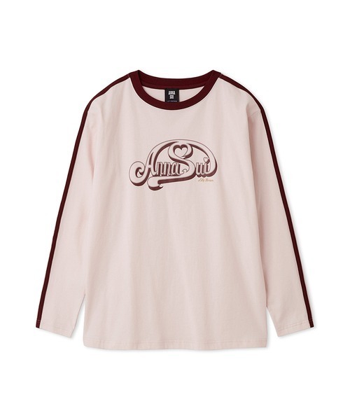ANNA SUI（アナスイ）の「【LILY BROWN ×ANNA SUI】サイドラインロンT（Tシャツ/カットソー・レディース・ピンク/ブラック/オフホワイト・FREE）」の4枚目の写真
