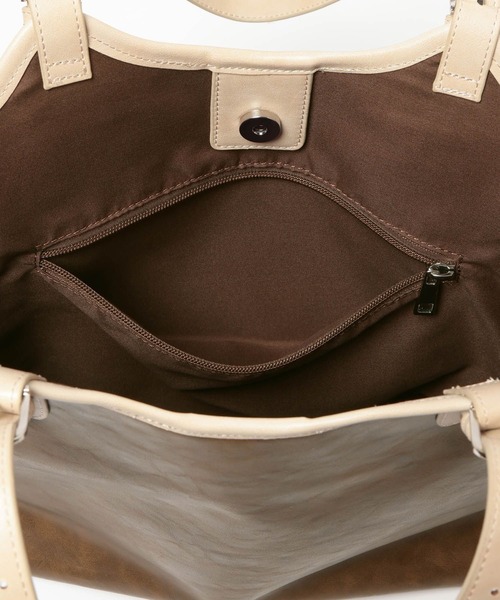 LOWRYS FARM（ローリーズファーム）の「２ＳＥＴベルトトートＢＡＧ　607119（トートバッグ・レディース・ブラウン/ブラック・FREE）」の12枚目の写真