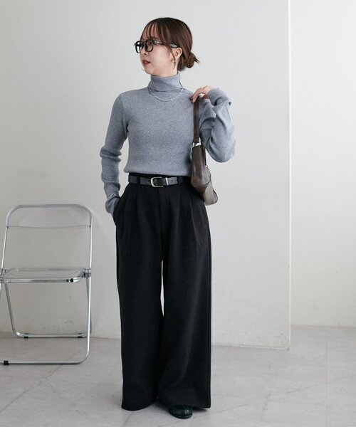 DISCOAT(ディスコート)の「ウールライクワイドパンツ(その他パンツ・レディース・ブラウン/ベージュ/チャコールグレー・LARGE/MEDIUM/SMALL)」の18枚目の写真