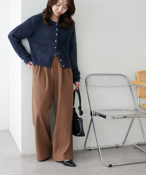 DISCOAT(ディスコート)の「ウールライクワイドパンツ(その他パンツ・レディース・ブラウン/ベージュ/チャコールグレー・LARGE/MEDIUM/SMALL)」の11枚目の写真