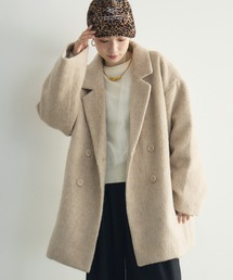 【WEB限定】シャギーダブルブレストコート