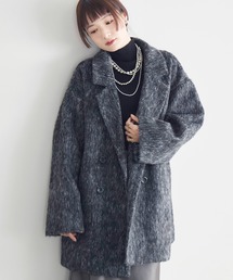 【WEB限定】シャギーダブルブレストコート