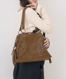 ems excite | スタッズトートBAG(ショルダーバッグ)
