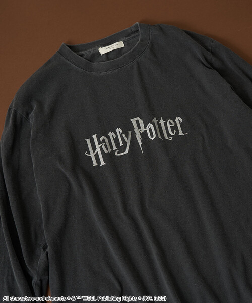 FREAK'S STORE(フリークスストア)の「『Harry Potter』 ロゴロンT(Tシャツ/カットソー・レディース・ブラウン/チャコールグレー・X-LARGE/フリ-)」の4枚目の写真