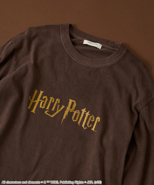 FREAK'S STORE(フリークスストア)の「『Harry Potter』 ロゴロンT(Tシャツ/カットソー・レディース・ブラウン/チャコールグレー・X-LARGE/フリ-)」の6枚目の写真