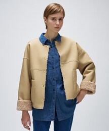 cloenc | リバーシブルボアブルゾン(ブルゾン)