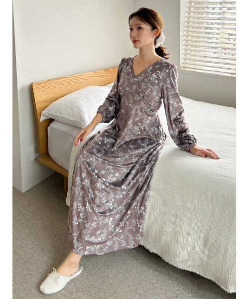 シルキーフリースワンピース（ルームウェア/パジャマ）｜SNIDEL HOME