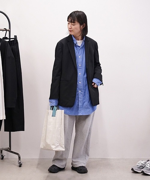 SOLAMONAT(ソラモナ)の「ふわりと裏毛 ワイドパンツ(その他パンツ・レディース・杢グレー/ストーン・M/L)」の5枚目の写真