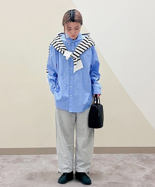 SOLAMONAT(ソラモナ)の「ふわりと裏毛 ワイドパンツ(その他パンツ・レディース・杢グレー/ストーン・M/L)」の7枚目の写真