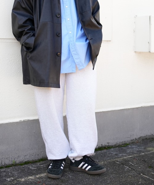 SOLAMONAT(ソラモナ)の「ふわりと裏毛 ワイドパンツ(その他パンツ・レディース・杢グレー/ストーン・M/L)」の9枚目の写真