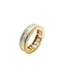 AAA Dia Three-Line Ring_Gold
