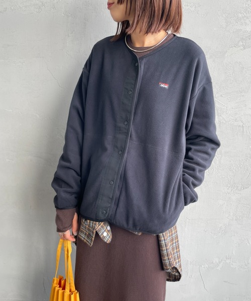 NANGA（ナンガ）の「[NANGA/ナンガ] エアウォーム フリースカーディガン（その他アウター・レディース・ブラック/アイボリー・WM）」の4枚目の写真