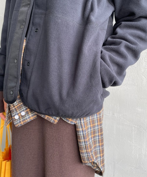 NANGA（ナンガ）の「[NANGA/ナンガ] エアウォーム フリースカーディガン（その他アウター・レディース・ブラック/アイボリー・WM）」の8枚目の写真