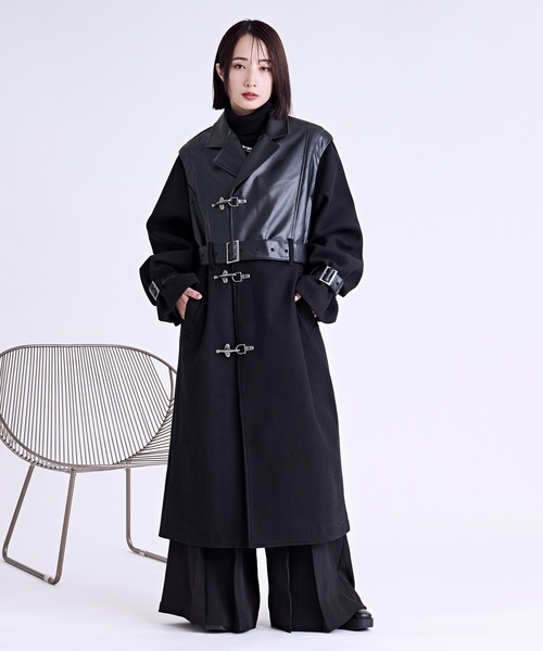 ファイヤーフックキリカエロングコート/UNISEX（トレンチコート