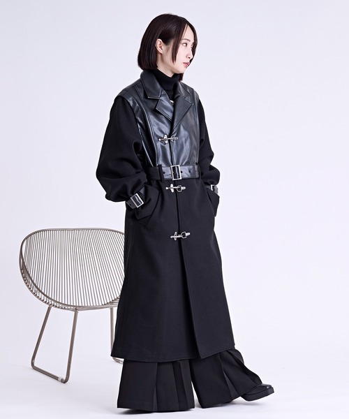 セール】ファイヤーフックキリカエロングコート/UNISEX（トレンチ