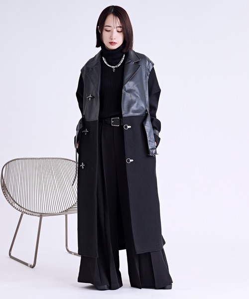 ファイヤーフックキリカエロングコート/UNISEX（トレンチコート