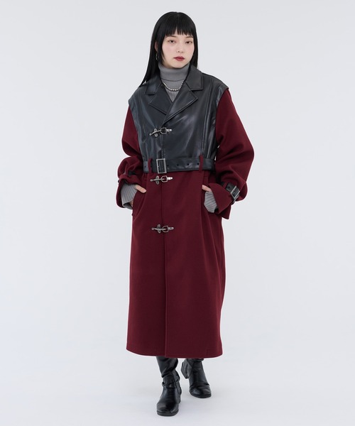 セール】ファイヤーフックキリカエロングコート/UNISEX（トレンチ
