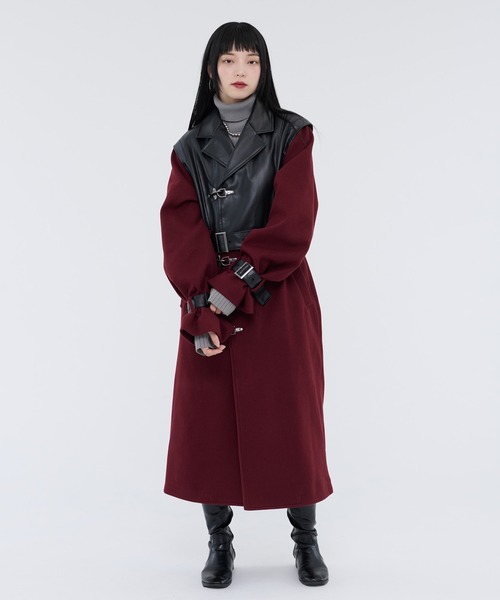 セール】ファイヤーフックキリカエロングコート/UNISEX（トレンチ