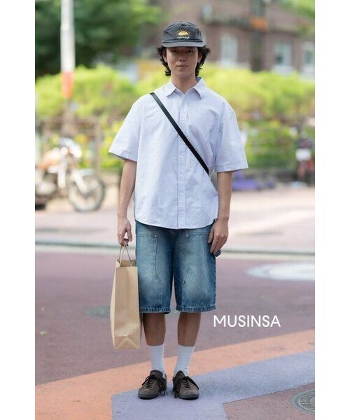MUSINSA STANDARD（ムシンサスタンダード）の「特大オックスフォード半袖シャツ[ホワイト]（シャツ/ブラウス・メンズ・その他・SMALL/MEDIUM/LARGE/X-LARGE/XX-LARGE）」の11枚目の写真