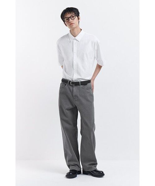 MUSINSA STANDARD（ムシンサスタンダード）の「特大オックスフォード半袖シャツ[ホワイト]（シャツ/ブラウス・メンズ・その他・SMALL/MEDIUM/LARGE/X-LARGE/XX-LARGE）」の7枚目の写真