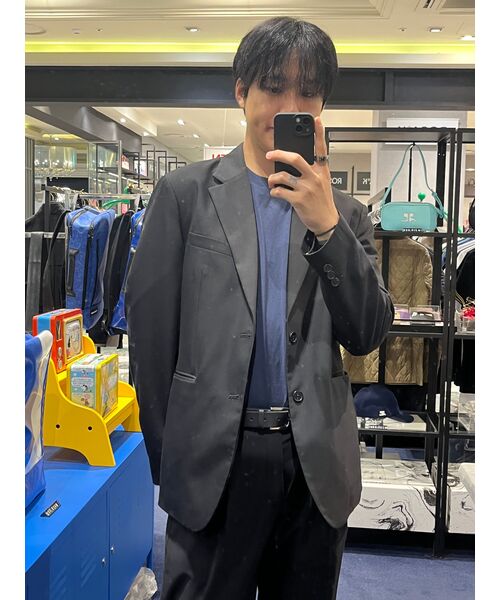 MUSINSA STANDARD(ムシンサスタンダード)の「【クールタンダード】リラックスベーシックブレザー【ブラック】(テーラードジャケット・メンズ・その他・MEDIUM/LARGE/X-LARGE/XX-LARGE)」の16枚目の写真