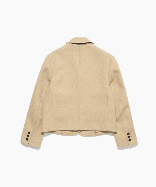 TTUDEMENT(トュードメント)の「TAILORED WOOL JACKET BEIGE(テーラードジャケット・レディース・その他・MEDIUM/SMALL)」の3枚目の写真