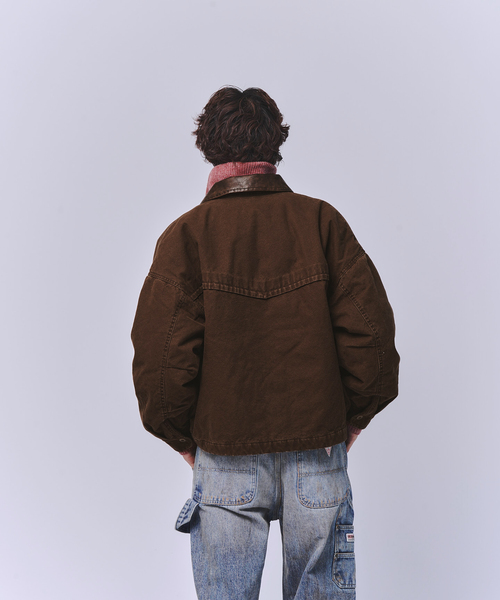 JOINT WORKS(ジョイントワークス)の「J ヘビーダックパデッドブルゾン(ブルゾン・メンズ・ブラック/アイボリー/ブラウン・MEDIUM/LARGE)」の15枚目の写真