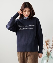 FOUND GOOD | 刺繍ロゴニットPO(ニット/セーター)