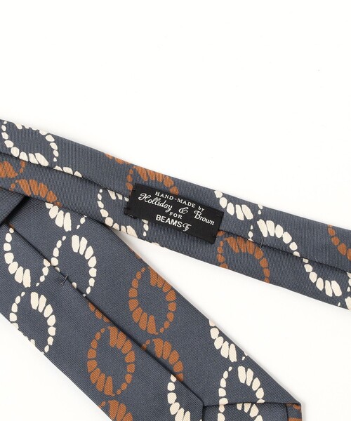 Holliday & Brown / シルク サークル柄 プリント ネクタイ