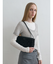Kijun（キジュン）の「Boucle Fur Shoulder Bag Black（ショルダーバッグ）」