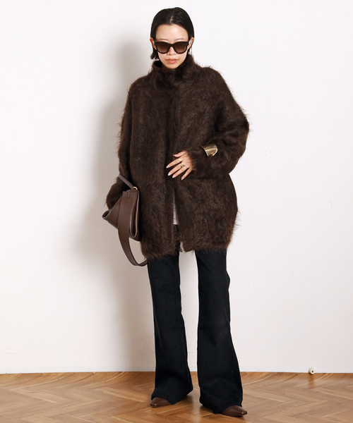 AP STUDIO（エーピーストゥディオ）の「*【NEOUS/ネオアス】IDRA LEATHER STRETCH BOOTS（ブーツ・レディース・ブラウン・39/36/37/38）」の2枚目の写真