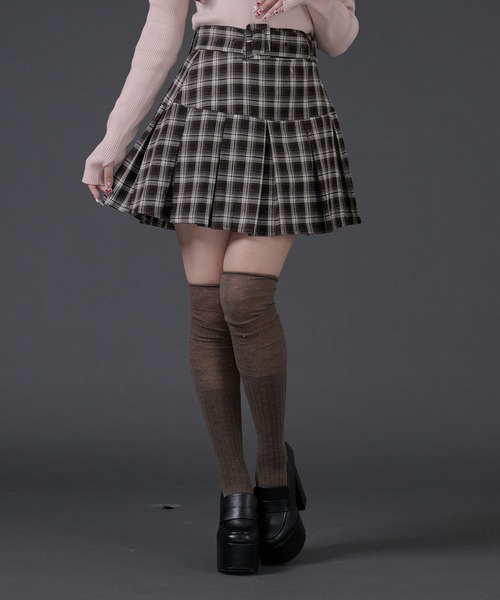 セール】ベルト付き裾プリーツスカート（スカート）｜Pal elfy（パル