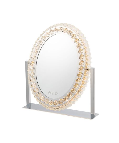 ブリエ ハリウッドミラー ラウンド 3 調光 調色 ライト付 メイク用