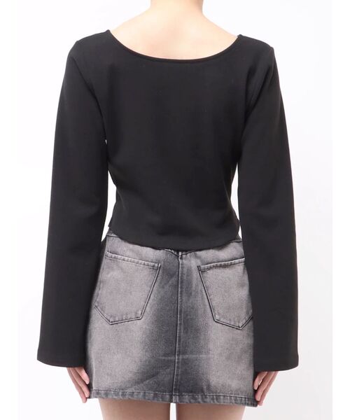 MURUA（ムルーア）の「2WAYカットソー（Tシャツ/カットソー・レディース・グレー/アイボリー/ブラック/ボルドー・FREE）」の12枚目の写真