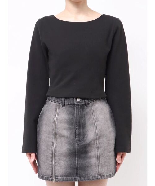 MURUA（ムルーア）の「2WAYカットソー（Tシャツ/カットソー・レディース・グレー/アイボリー/ブラック/ボルドー・FREE）」の17枚目の写真