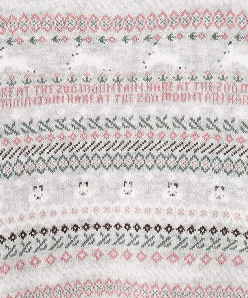 SHOO・LA・RUE（シューラルー）の「【旭山動物園応援商品】ノルディック柄 モールニット（ニット/セーター・キッズ・オレンジ系その他5/ライトグレー系3・10/11/12/13/14/15 ）」の9枚目の写真