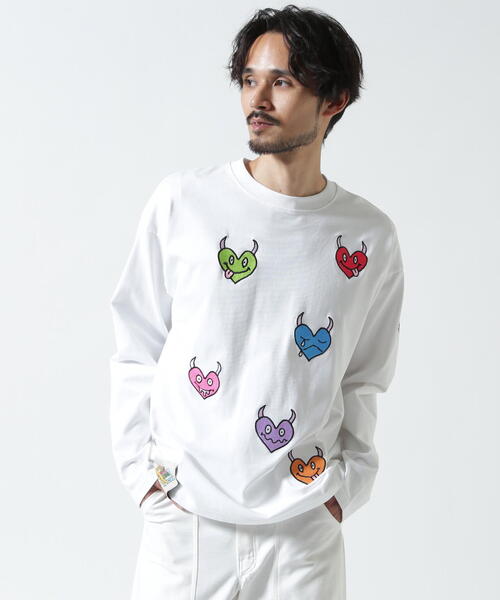maxsix(マックスシックス)の「maxsix(マックスシックス)MALTI HEART L/S TEE(Tシャツ/カットソー・メンズ・ブラック/ホワイト・L/M)」の16枚目の写真