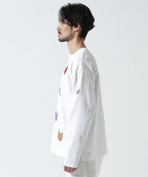 maxsix(マックスシックス)の「maxsix(マックスシックス)MALTI HEART L/S TEE(Tシャツ/カットソー・メンズ・ブラック/ホワイト・L/M)」の18枚目の写真