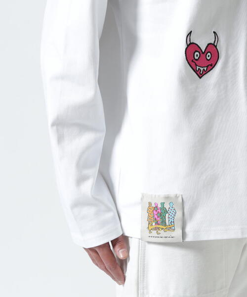 maxsix(マックスシックス)の「maxsix(マックスシックス)MALTI HEART L/S TEE(Tシャツ/カットソー・メンズ・ブラック/ホワイト・L/M)」の22枚目の写真