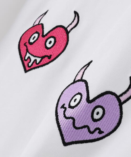 maxsix(マックスシックス)の「maxsix(マックスシックス)MALTI HEART L/S TEE(Tシャツ/カットソー・メンズ・ブラック/ホワイト・L/M)」の8枚目の写真