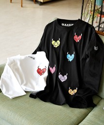 maxsix（マックスシックス）の「maxsix(マックスシックス）MALTI HEART L/S TEE（Tシャツ/カットソー）」